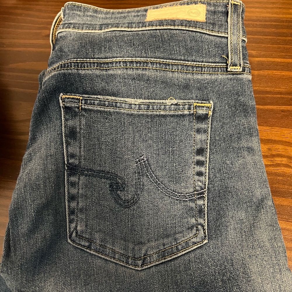 AG Skinny Distressed Denim